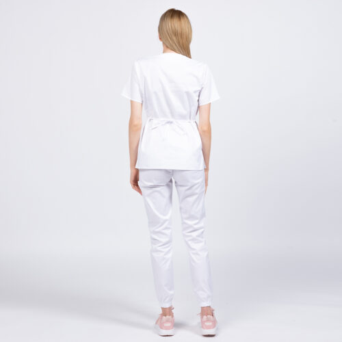 Costume medicale femei - Uniforma medicala stretch (cu elastan) cu pantalon jogger pentru femei CLASS 152423