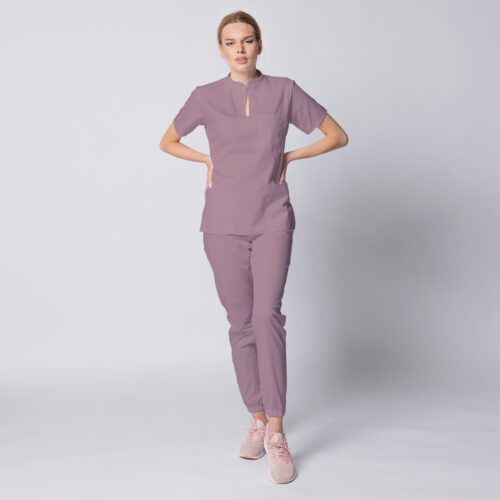 Costume medicale femei - Uniforma medicala cu pantaloni jogger pentru femei STIL 151971
